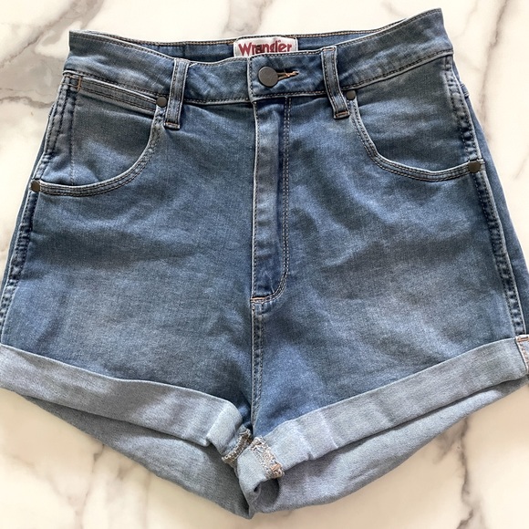 Wrangler high waist denim shorts - Picture 4 of 5
